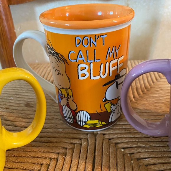 Peanuts set of 3 ceramic coffee mugs. Charlie Brown, Lucy & Snoopy - Picture 5 of 6